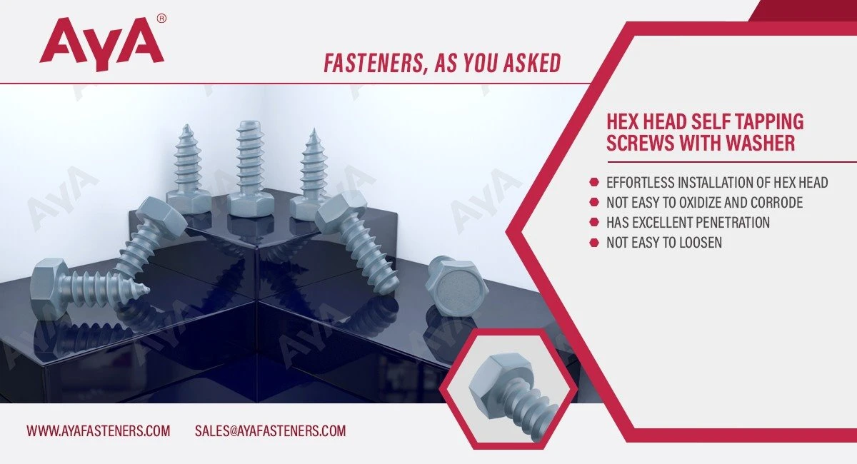 Hex Head Self Tapping Screws With Washer-advantages