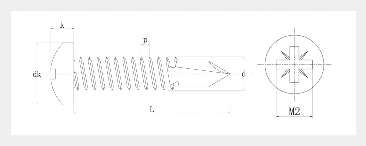 Round Head Self Drilling Screw-2D