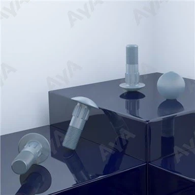 Parafuso de pescoço com nervuras de cabeça redonda